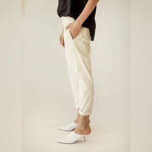 Pistola Erin Straight Leg High Rise Jeans in Ecru Creamy White 31